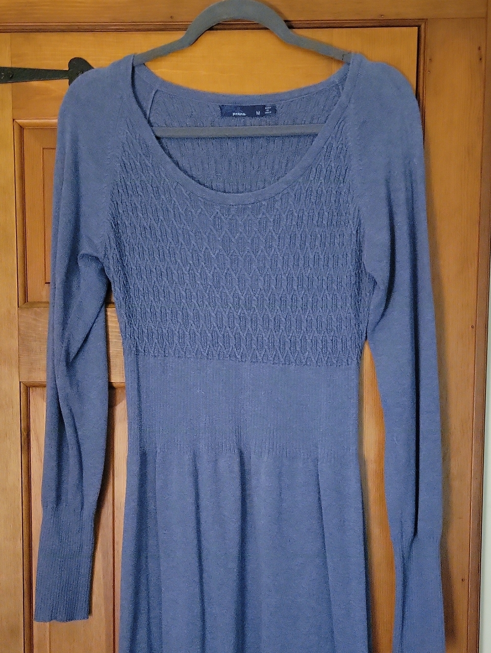 PRANA Women's Long Sleeve Knit Dress - Blue